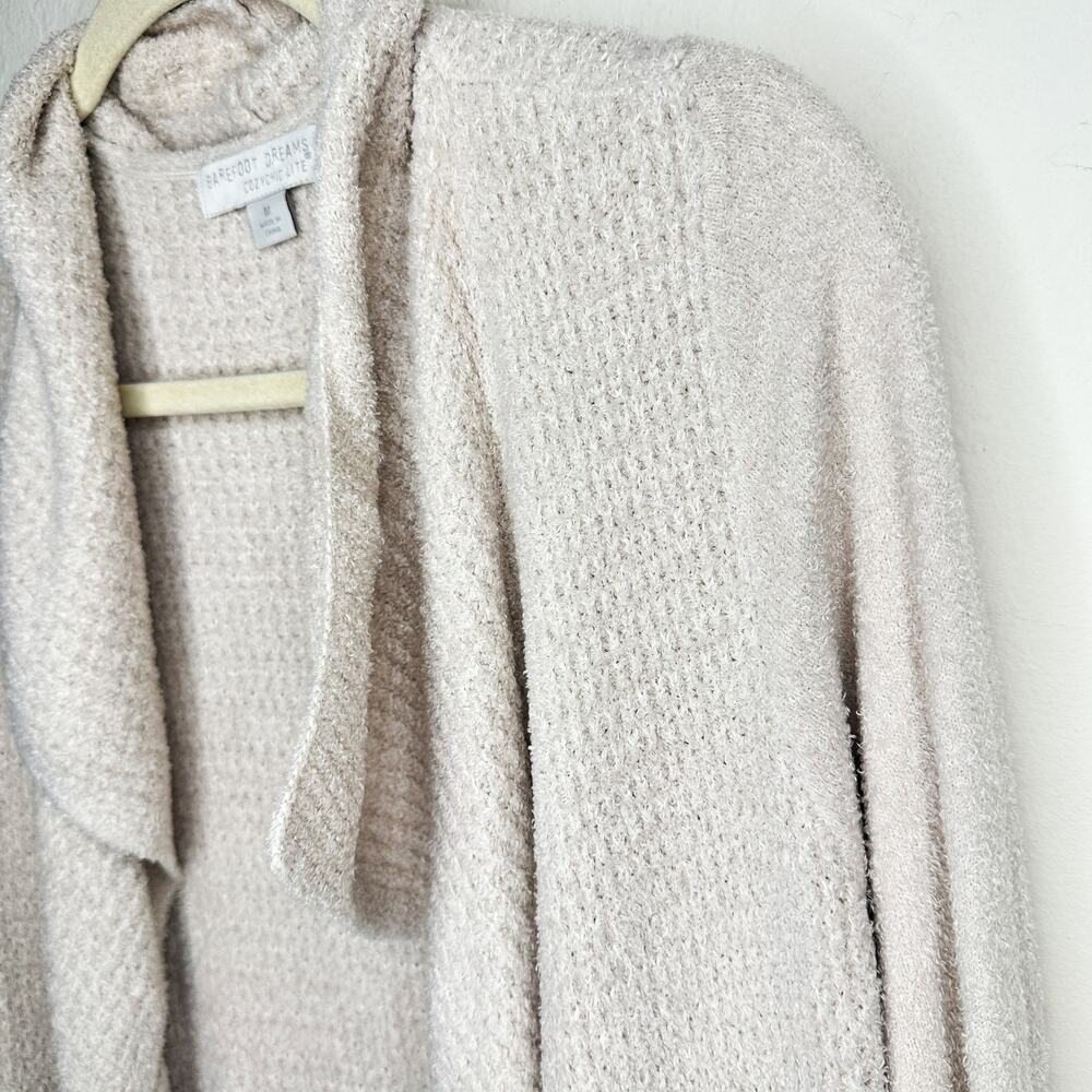 Barefoot Dreams Cozy Chic Lite Coastal Soft Knit Bisque Cardigan Sweater Medium - Picture 5 of 14